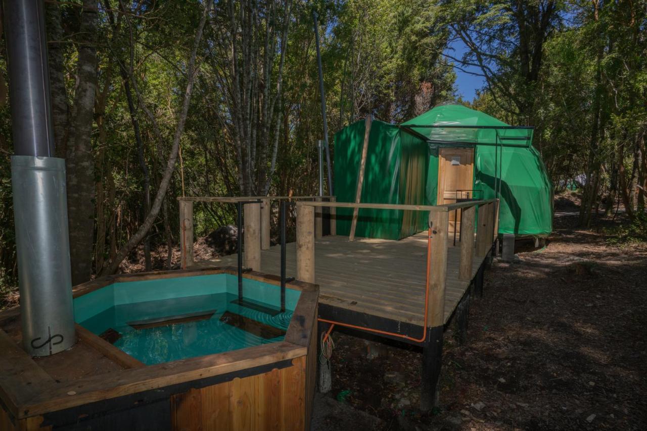 Cabanas Ensenada Bosque Nativo Esterno foto