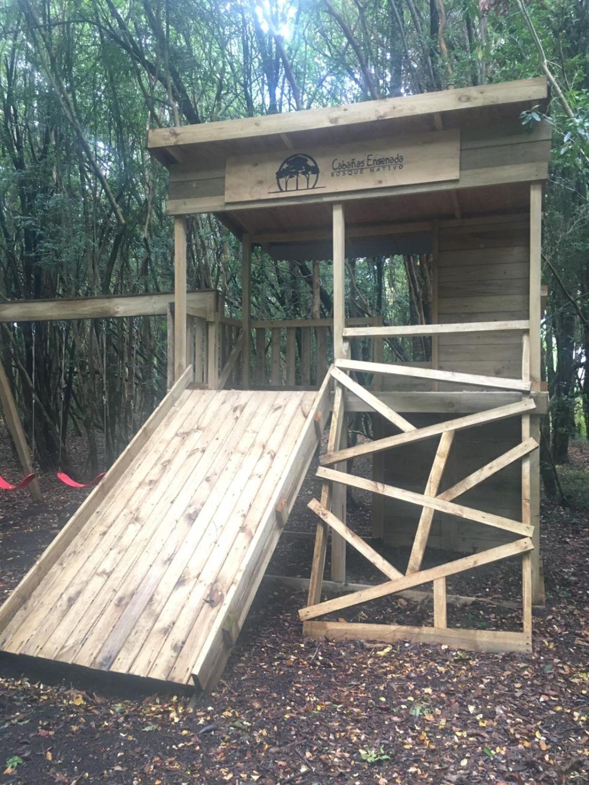 Cabanas Ensenada Bosque Nativo Esterno foto