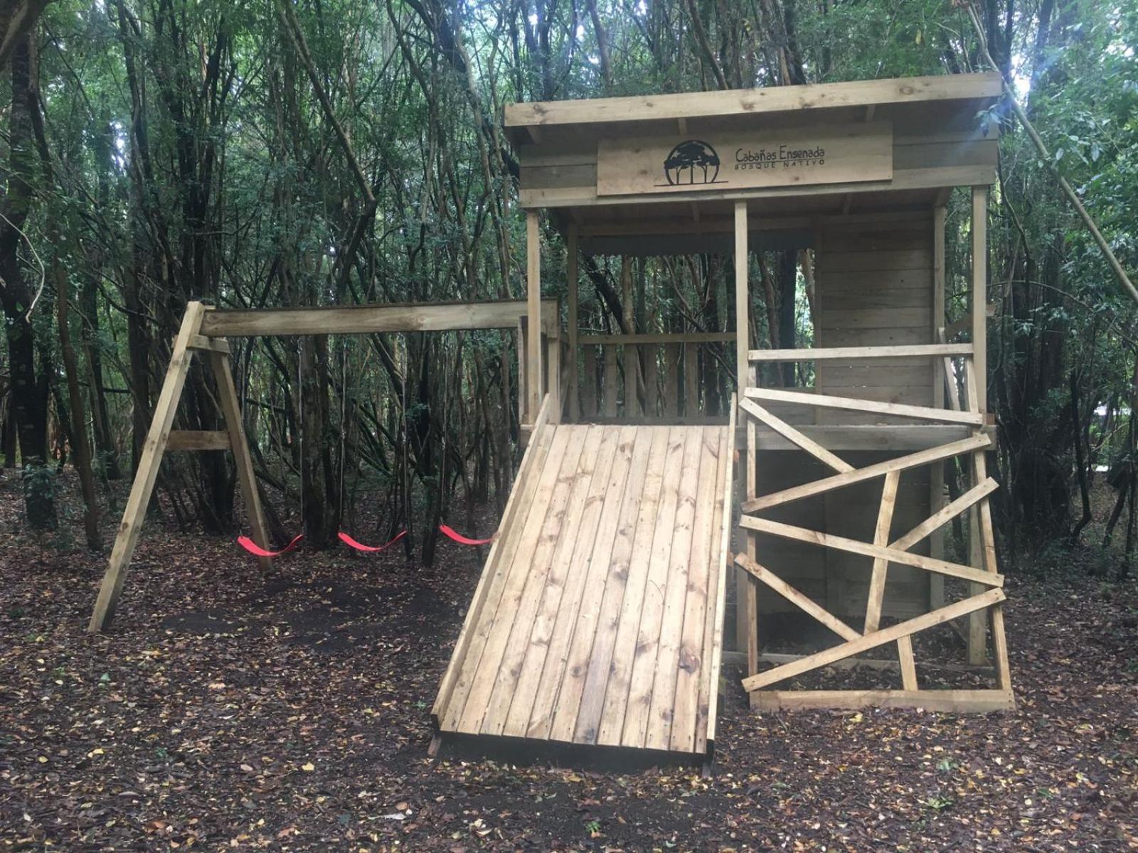 Cabanas Ensenada Bosque Nativo Esterno foto